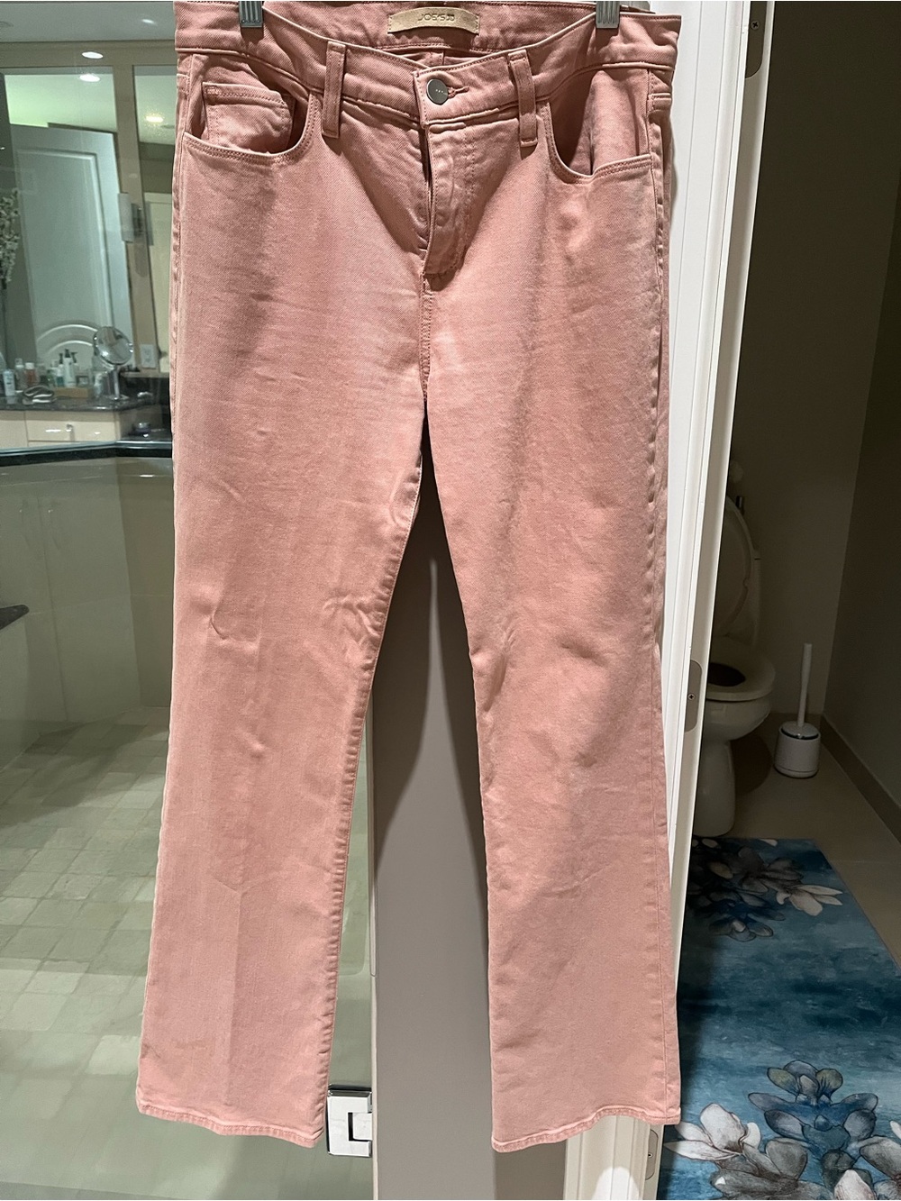 Joe's Jeans Blush Pink Straight-Leg Jeans